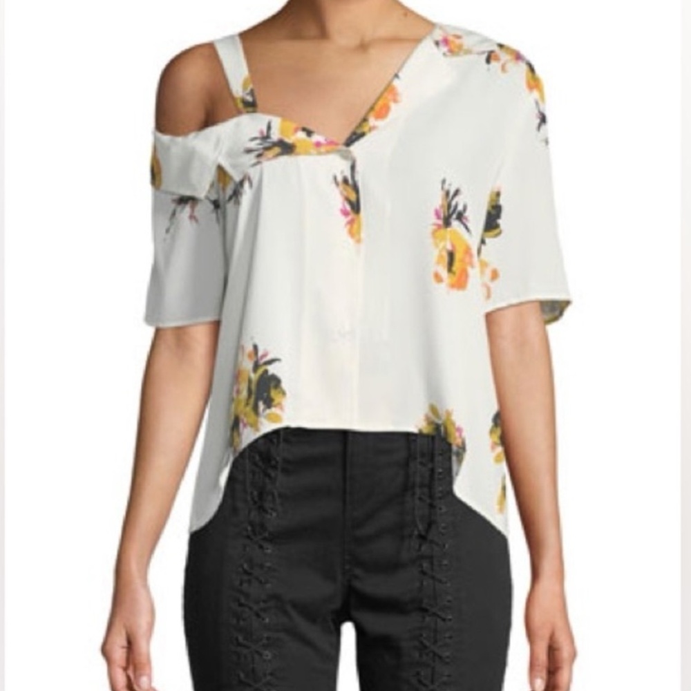 ALC Bronte floral off the shoulder top